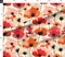 Flowers Modern Poppies Pinks Botanical Minimalist Finnish Floral Print Poppy Field Scandi Large Scale Retro Vintage Custom Printed Fabric by Spoonflower Various Fabrics by the Yard or Fat Quarter